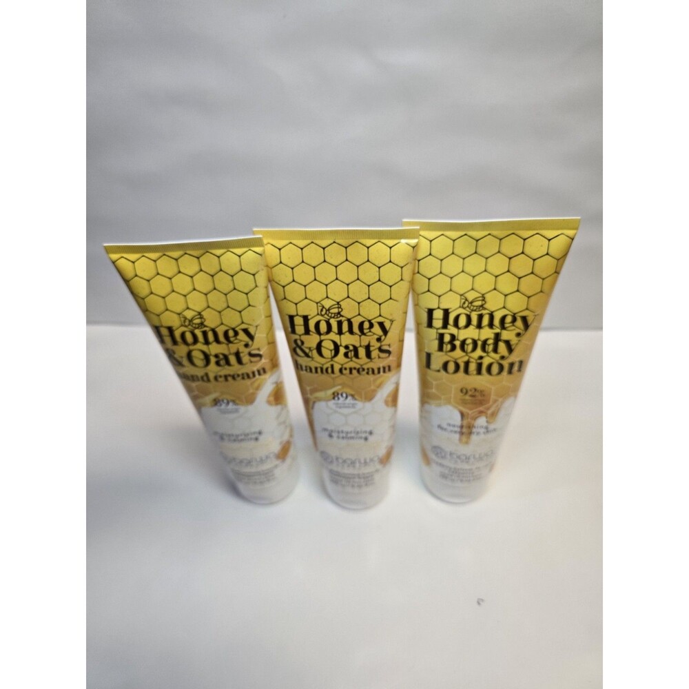 Barwa Honey Skin Care Set 3-Pack Body Lotion & 2 Honey Oats Hand Creams